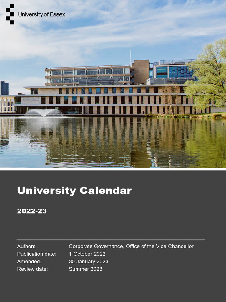 Ohio University Calendar 2022 23