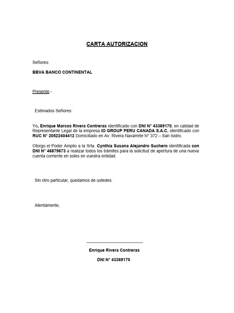 Carta Poder | PDF