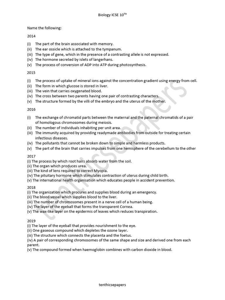 10th-name-the-following-biology-pdf