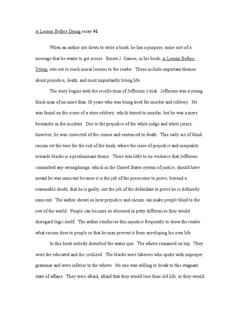 A lesson before dying obligation and commitment image