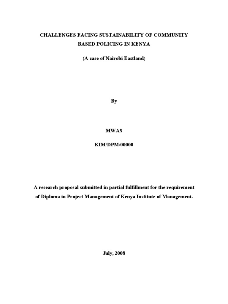 Kenya institute of management research format image