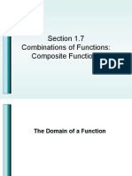 Section 1.7 Combinations of Functions: Composite Functions