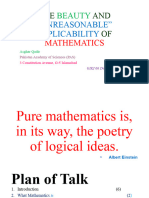 Beauty and Applicability of Mathematics