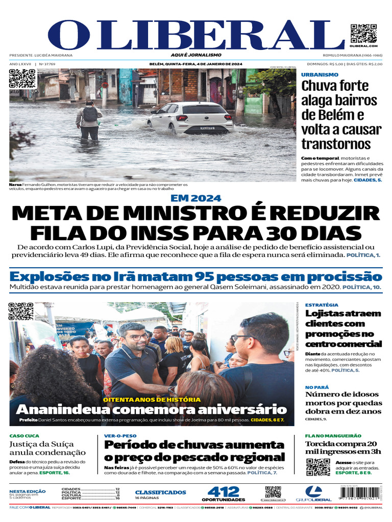 PA Belém Jornal O Liberal 040124