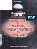 Supreme Court on Discipline , Disciplinary Proceedings and -- A K Rao -- 2000 -- Asia Law House -- c03400210ca08bccbaa4f166992f7792 -- Anna’s Archive