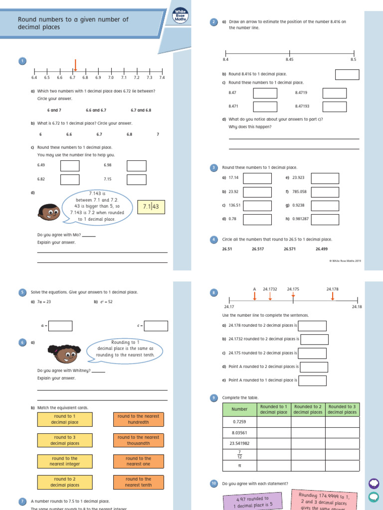 (432620) 2 Round Numbers To A Given Number of Decimal Places | PDF