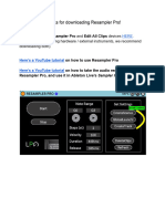 Resampler Pro Instructions