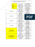 Program liturgic pentru fiecare zi