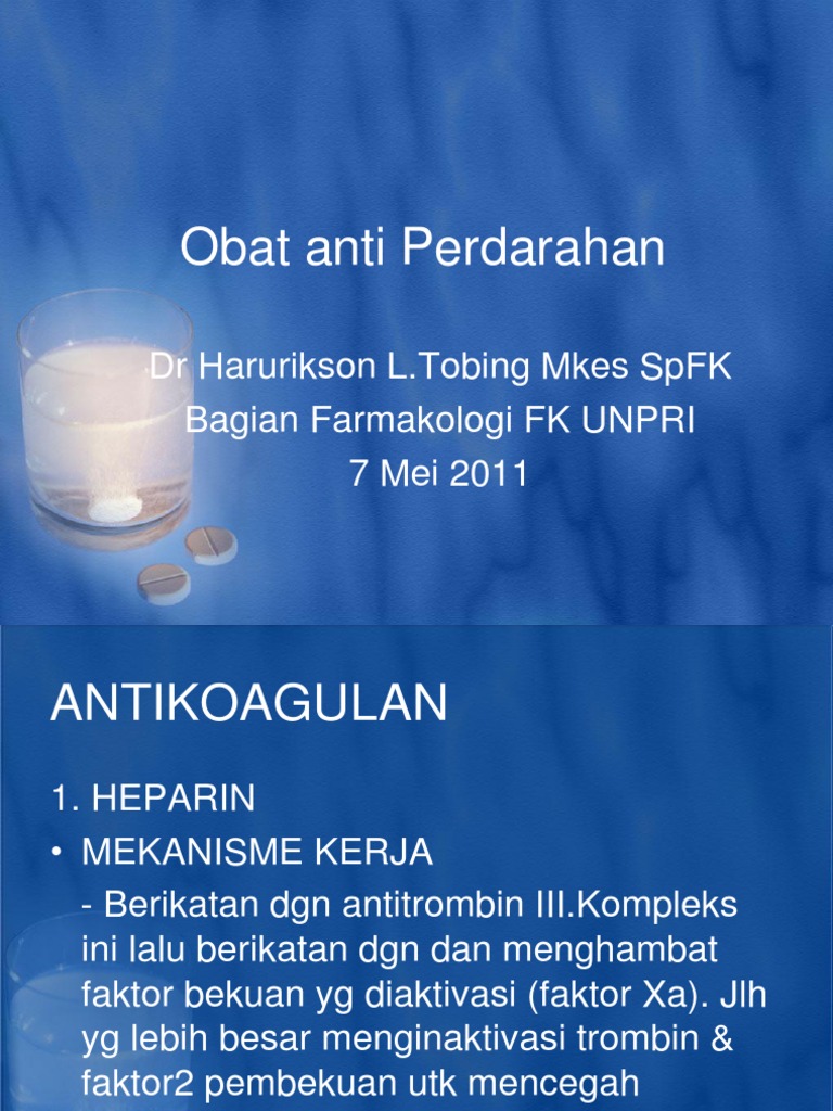 obat anti anemia & obat anti perdarahan