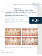 A Novel Technique For in Office Bleaching With A 6% Hydrogen Peroxide Paint On Varnishmata & Marques, 2006