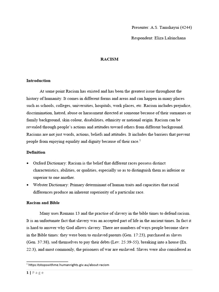 27 Aboy Racism | PDF