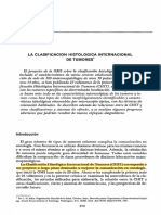 Clasificacion Histologica Internacional de Tumores