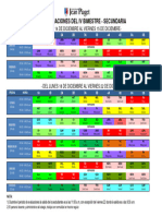 Rol de Evaluaciones - Secundaria