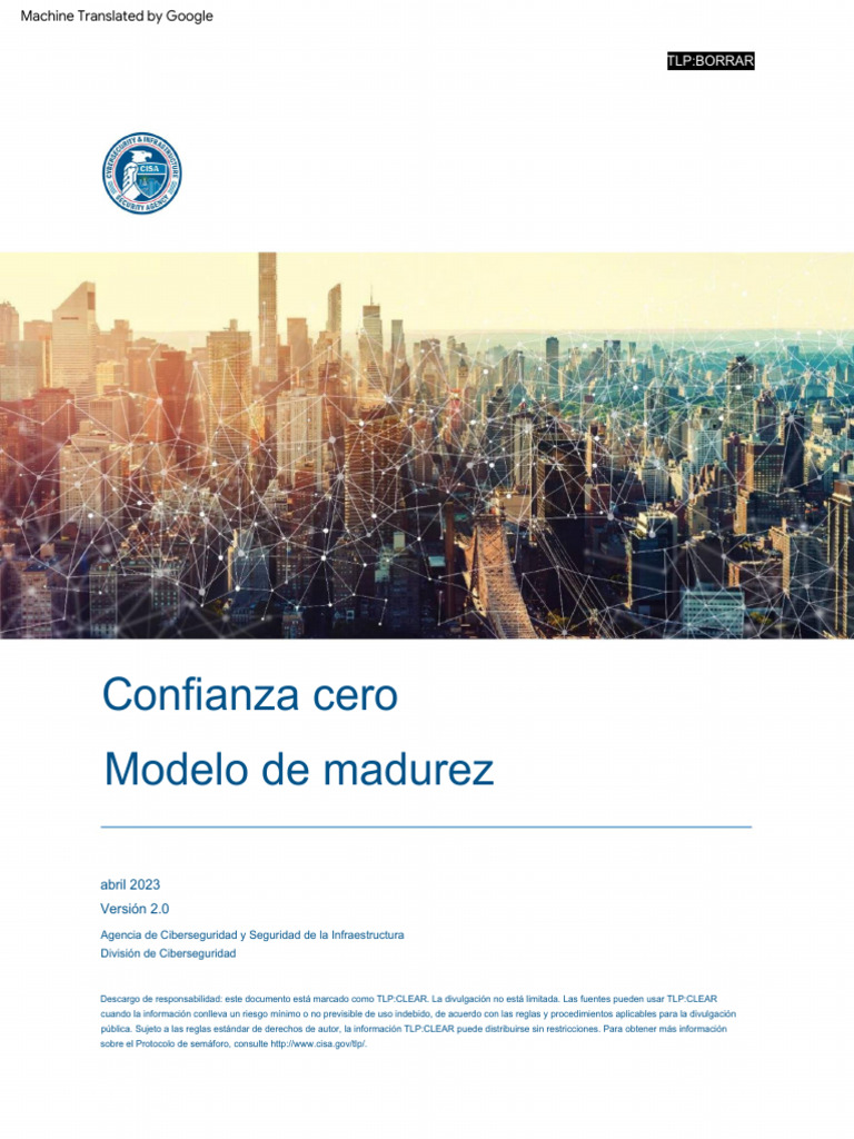 Zero Trust Maturity Model V2