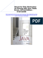 Solution Manual For Data Abstraction and Problem Solving With Java Walls and Mirrors 3 e 3rd Edition 0132122308
