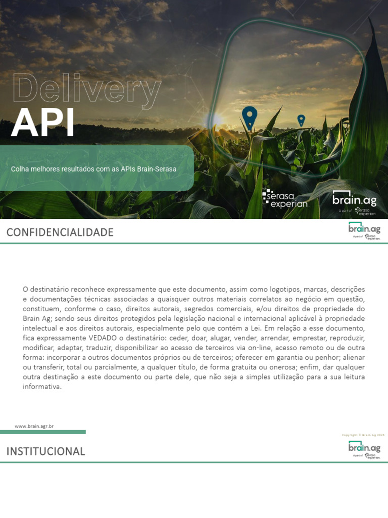 CATALOGO - DE - APIS - BRAIN - Atualizada - 070323 | PDF | Brasil