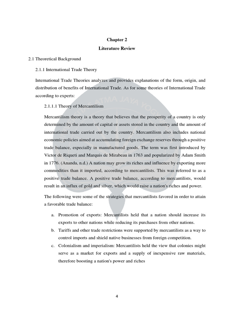 Mercantilism intelligence overview
