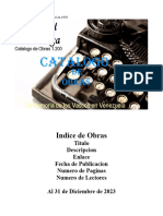 Catalogo Obras Editorial Xamezaga Al 31-Diciembre -2023