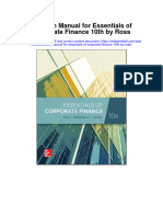 Solution Manual For Essentials of Corporate Finance 10th by Ross