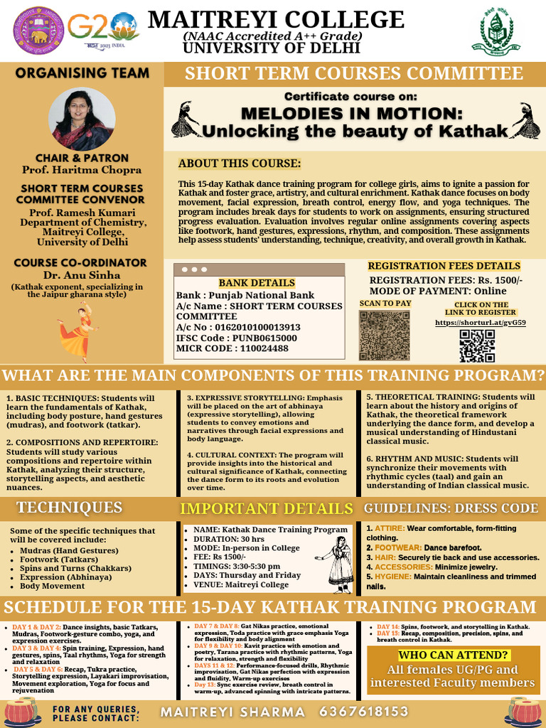 Kathak Dance Training Program Pdf