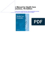 Solution Manual for Health Care Economics 7th Edition