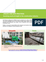 Unsafe Vs Safe Practices - Involving Work-At-Height in The Construction Industry