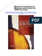 Solution Manual For Introduction To Robotics Mechanics and Control 3rd Edition by Craig