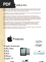 Apple Inc.: Apple Inc. Previously Apple Computer, Inc. Is An American Multinational Corporation That Designs and Markets