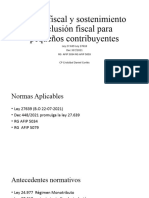 Alivio Fiscal Pequeños Contribuyentes Ley 27639