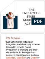 THE Employee'S State Insurance ACT 1948: Industrial Relations & Labour Laws