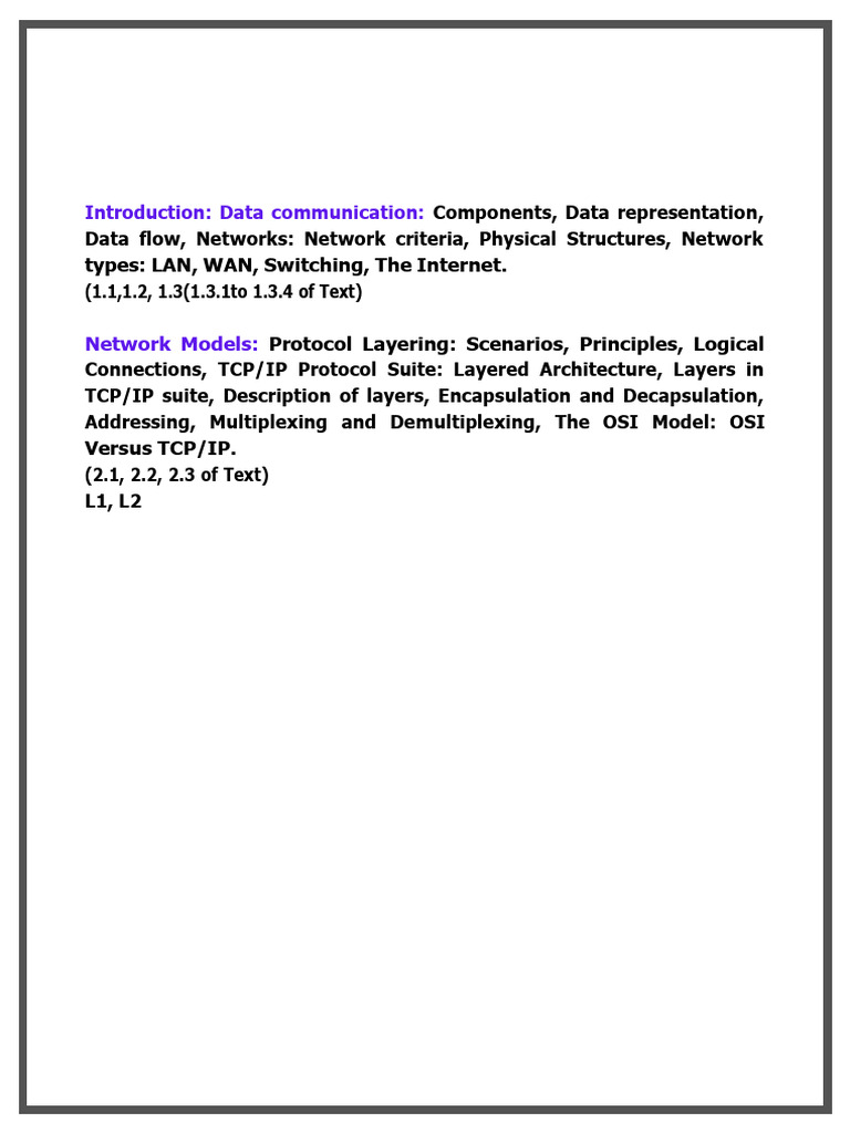 Introduction: Data Communication | PDF