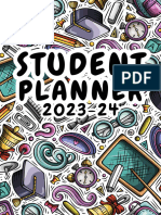 Teacher Planner For 2023-2024 in Multicolor Doodle Style