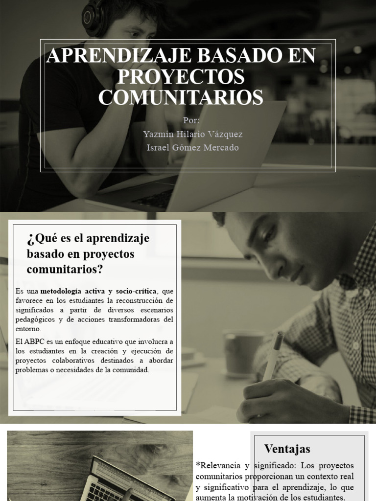 Aprendizaje Basado en Proyectos Comunitarios | PDF | Plan de estudios ...