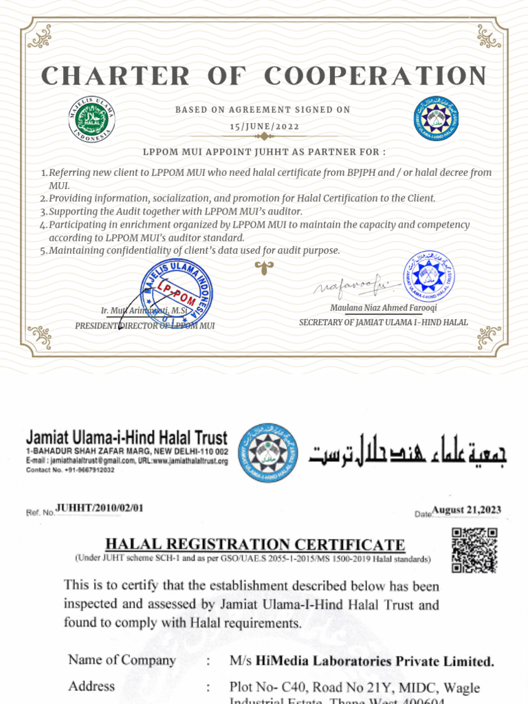 HiMedia Halal Certification Details | PDF