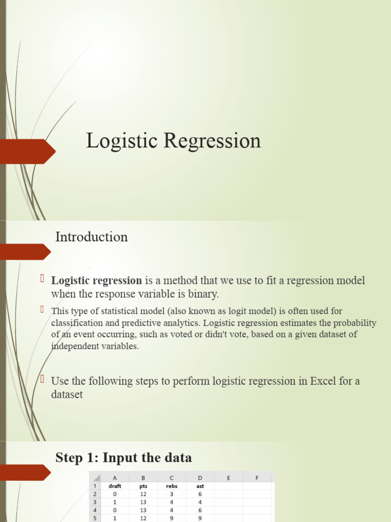 Q 10 A Q 6B Logistic Regression Class | PDF | Logistic Regression ...