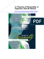 Test Bank For Theories of Personality A Zonal Perspective John M Berecz