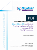 (17032022 1240) l5 Certificate in Tefl - Tefl Institute Qualification Specification v1.2