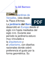 Jardinería Del Barroco Investigacion