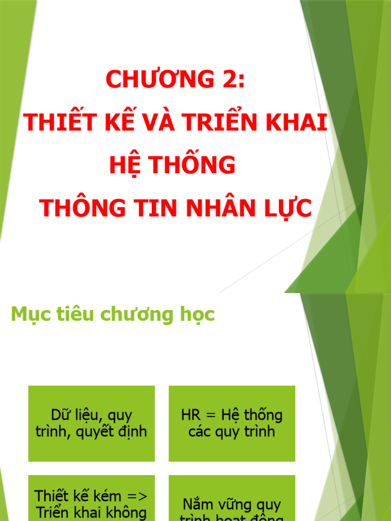 Chuong 2 Thiet Ke Và Trien Khai HRIS | PDF