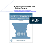 Test Bank For Voice Disorders 2nd Edition Ferrand