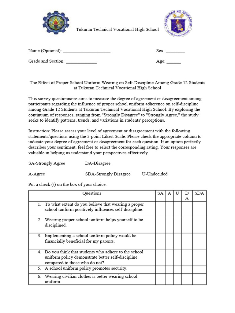 Questionnaires | PDF