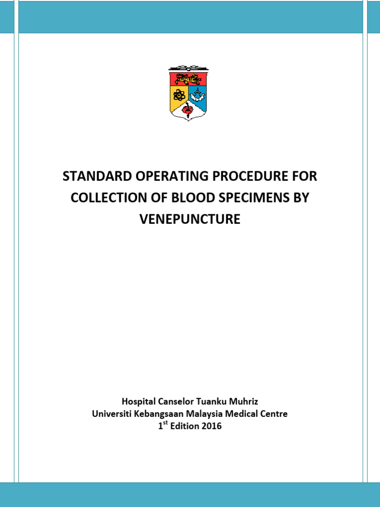 SOP for Blood Sample Collection | PDF | Wellness