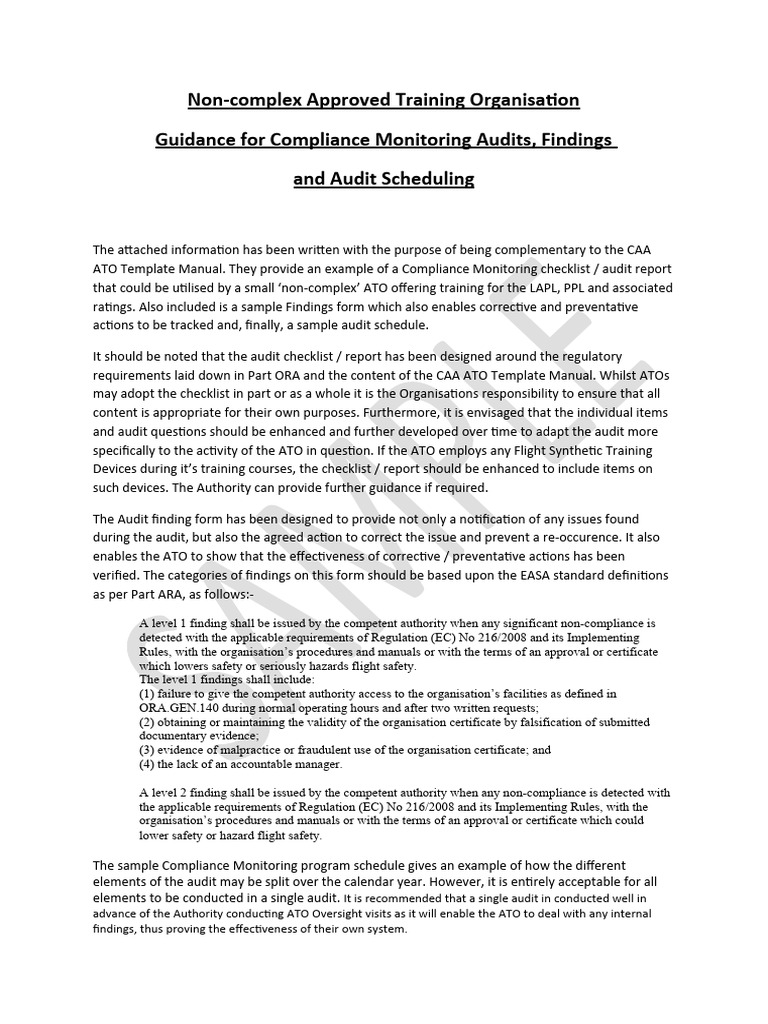 Compliance Monitoring Checklist for ATOs | PDF | Business