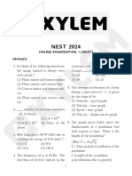 Nest-2024 Online-examination- 1 Neet Questions