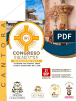 Cantoral Congreso Eucarístico Diocesano 2023 - Letras