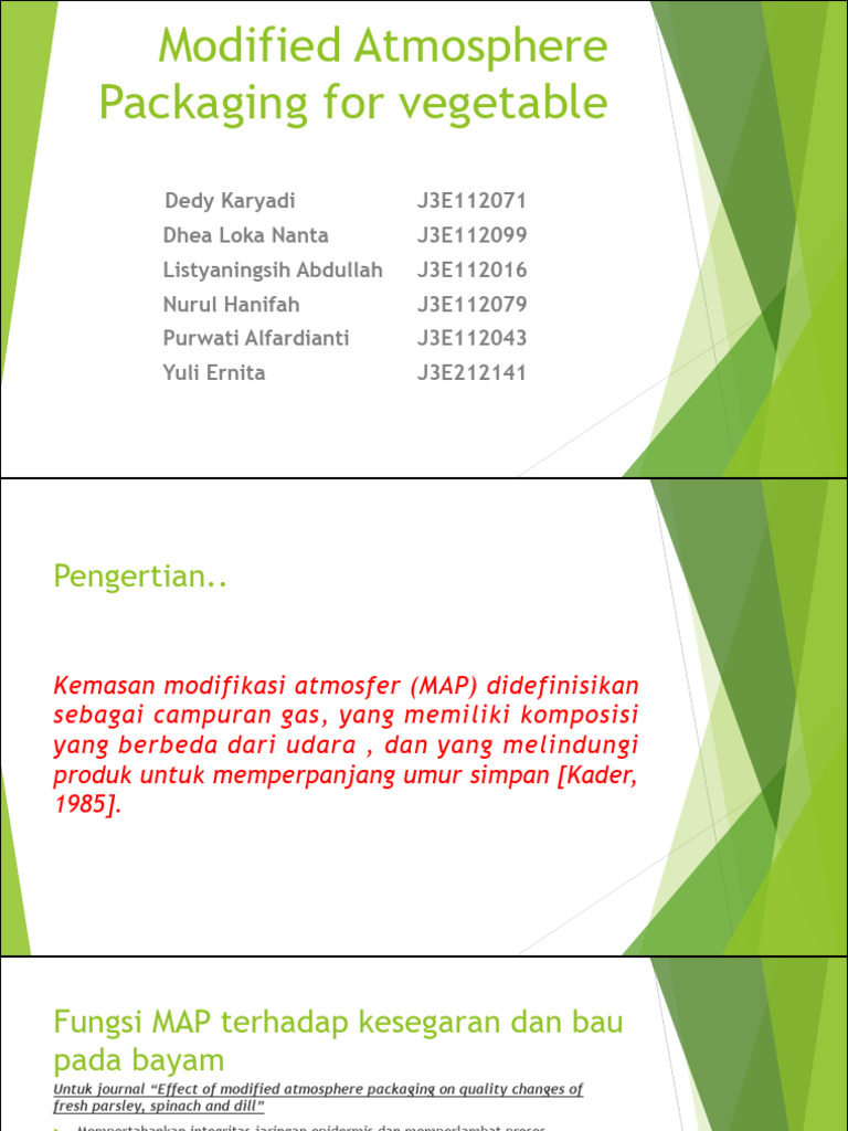 Review Jurnal Modified Atmosphere Packaging PDF