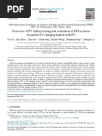 Overview of EV Battery Testing and Evaluation of EES Systems