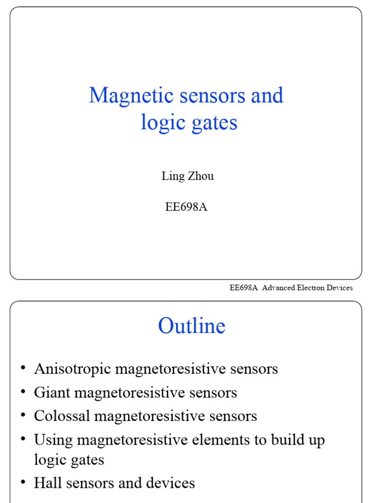 Advanced Magnetic Sensors | PDF | Materials Science | Electrical ...
