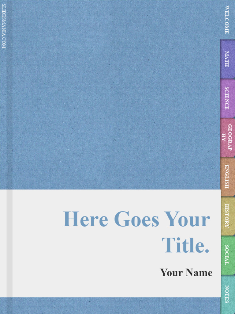 Digital Notebook With Sections · SlidesMania PDF Software Computing