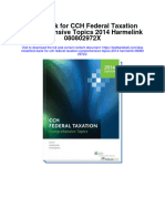 Test Bank For CCH Federal Taxation Comprehensive Topics 2014 Harmelink 080802972x